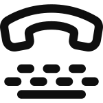 Telephone Typewriter SVG Icon